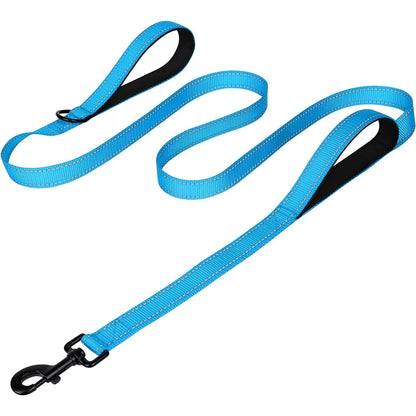 Heavy-Duty Double-Handle Leash for Large & Giant Dogs – Reflective