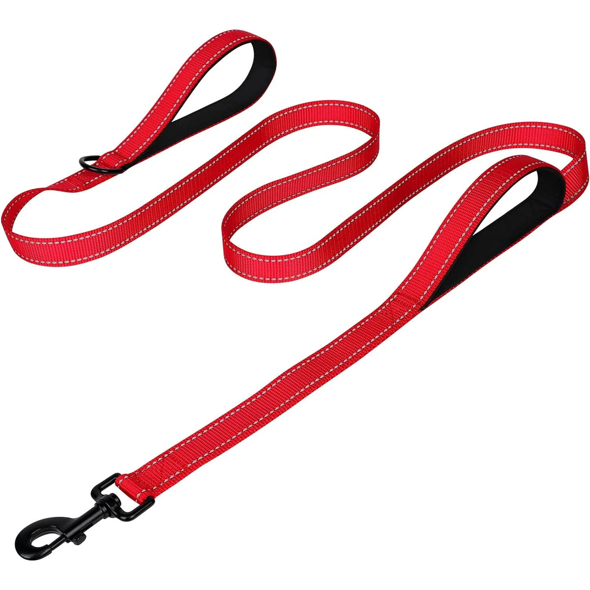 Heavy-Duty Double-Handle Leash for Large & Giant Dogs – Reflective
