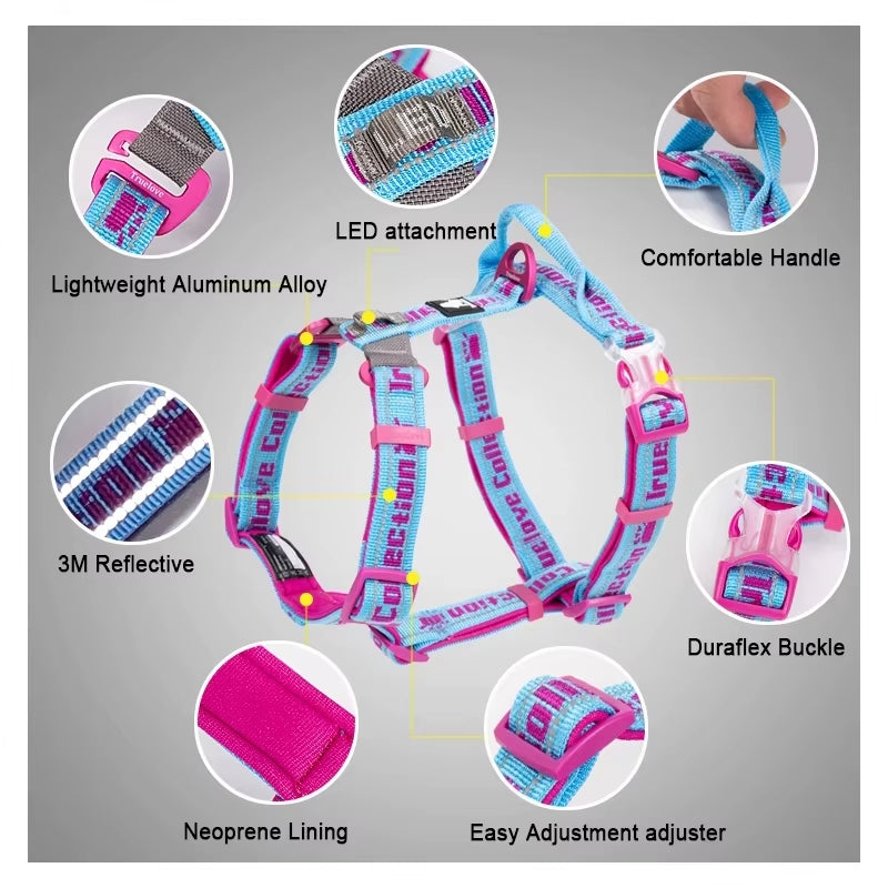 Padded No-Pull Harness for Giant Breeds – Fits 32–42 in Chest