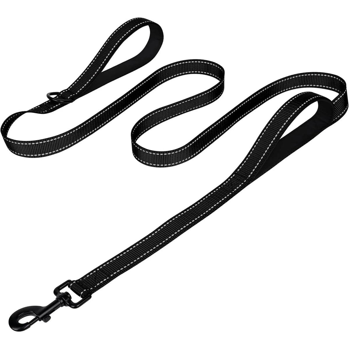 Heavy-Duty Double-Handle Leash for Large & Giant Dogs – Reflective