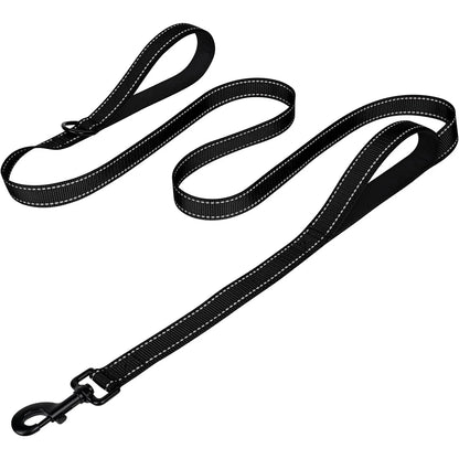 Heavy-Duty Double-Handle Leash for Large & Giant Dogs – Reflective