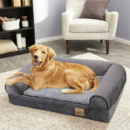 Giant Breed Orthopedic Bolster Bed – 53 X 39 In, Rated 132–154 Lb